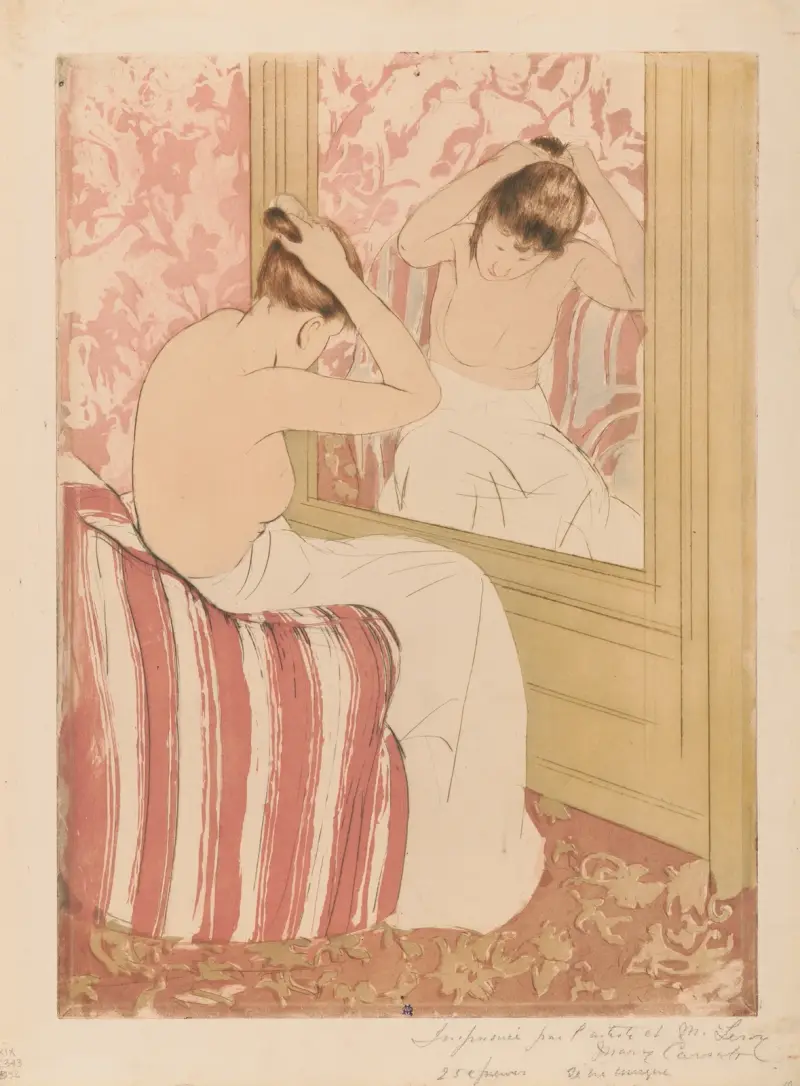 Účes– Nr. 1, Mary Cassatt