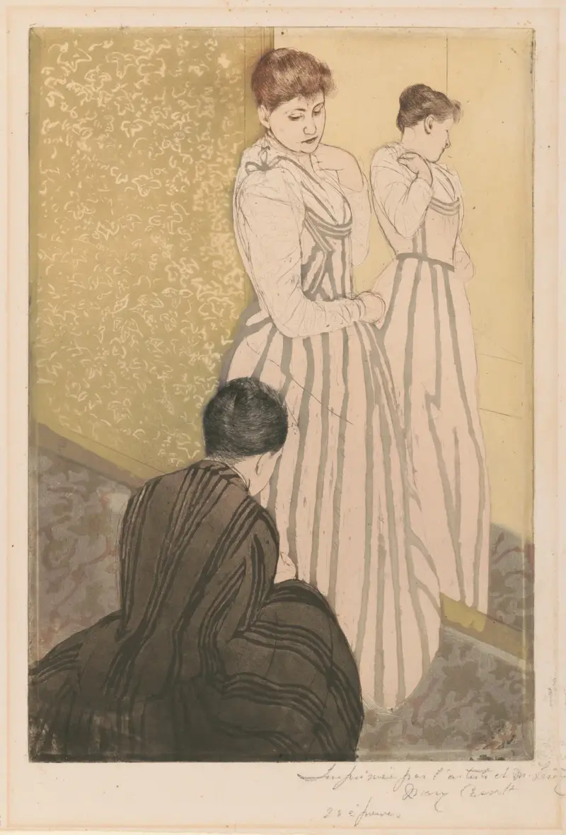 Zkouška, 1891, Mary Cassatt