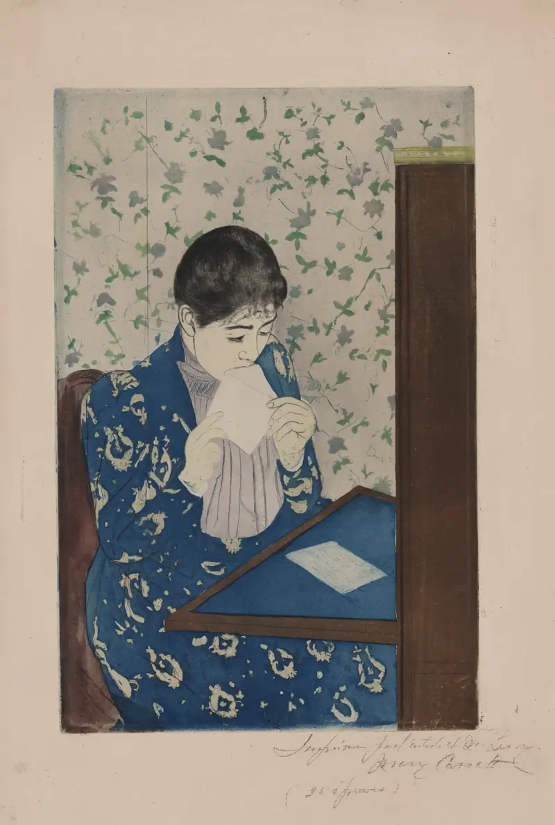 Der Brief, 1891 von Mary Cassatt