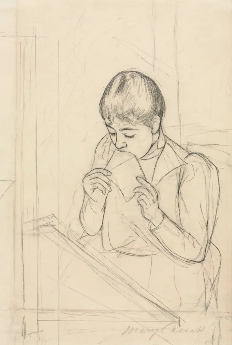 Der Brief, 1890 – Nr. 2 von Mary Cassatt