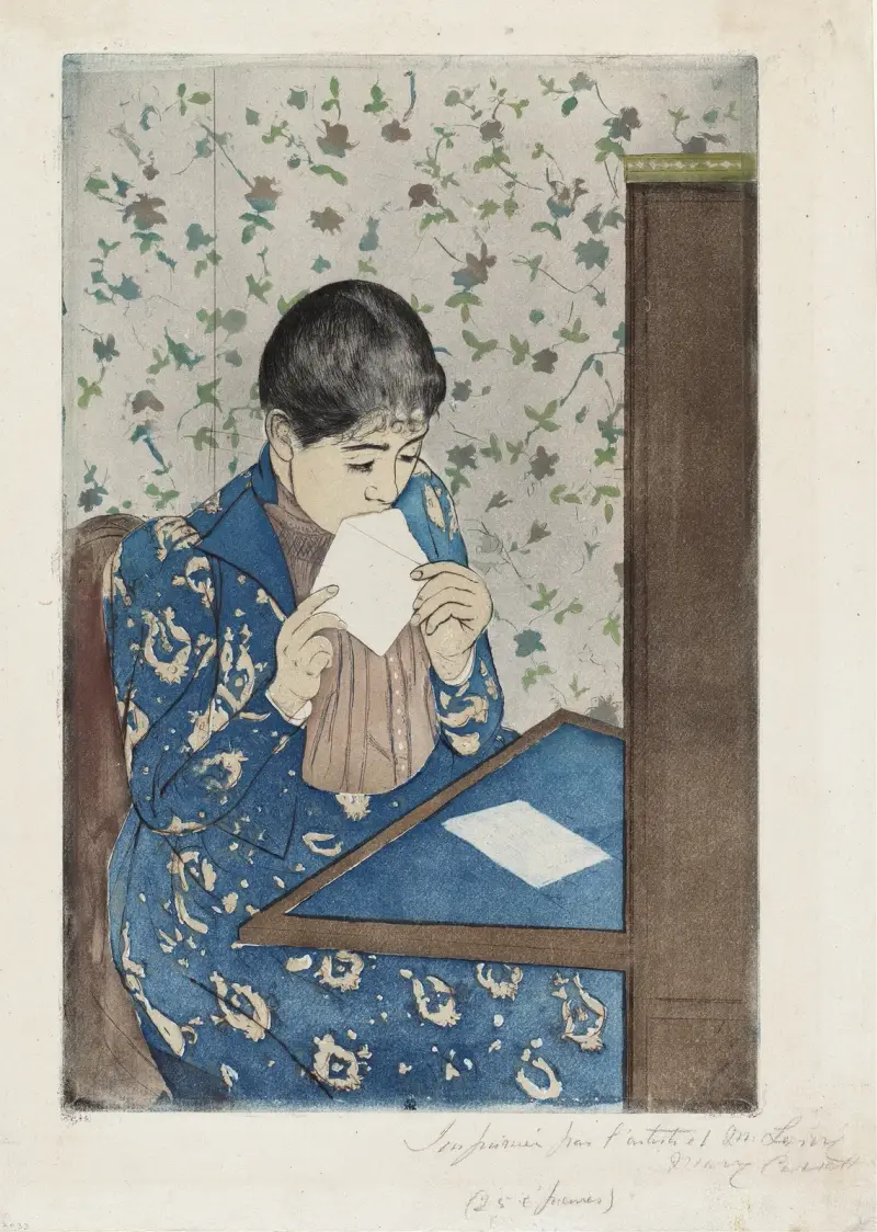 Der Brief, 1890 – Nr. 3 von Mary Cassatt