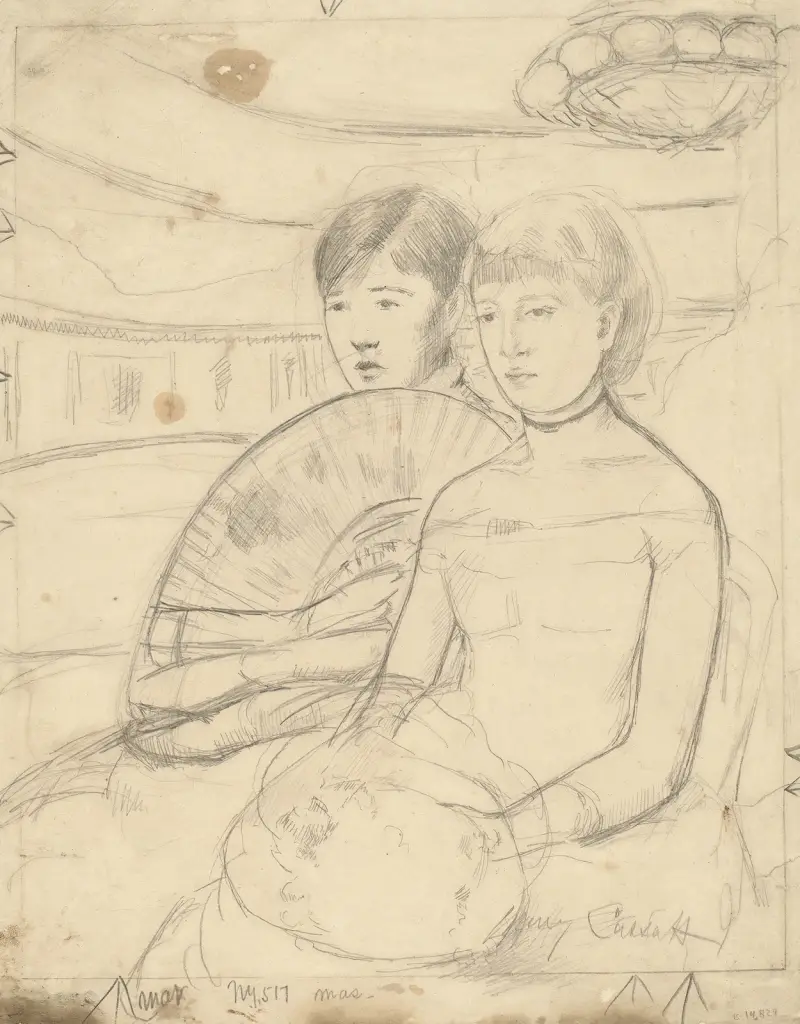 Lóže, 1882 – Nr. 1, Mary Cassatt