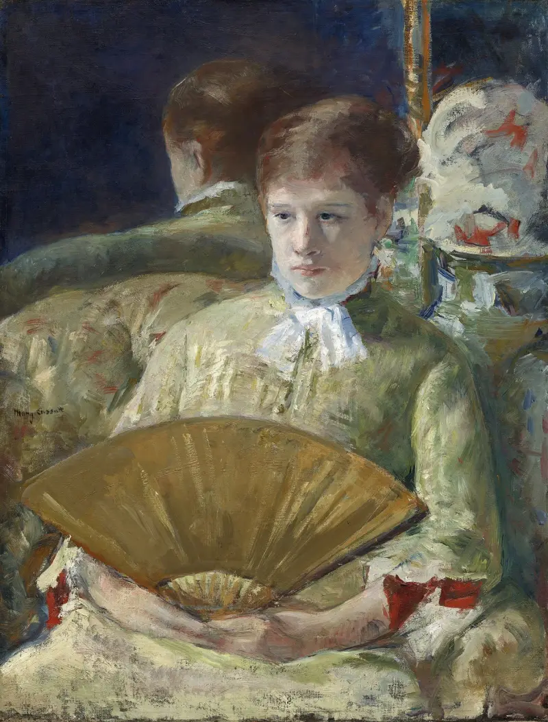 Woman with a Fan av Mary Cassatt