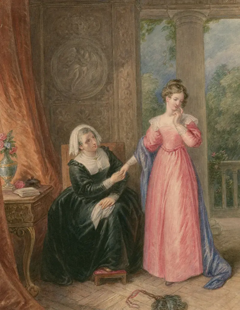 A scene from All’s well that ends well – nr 1 av John Massey Wright