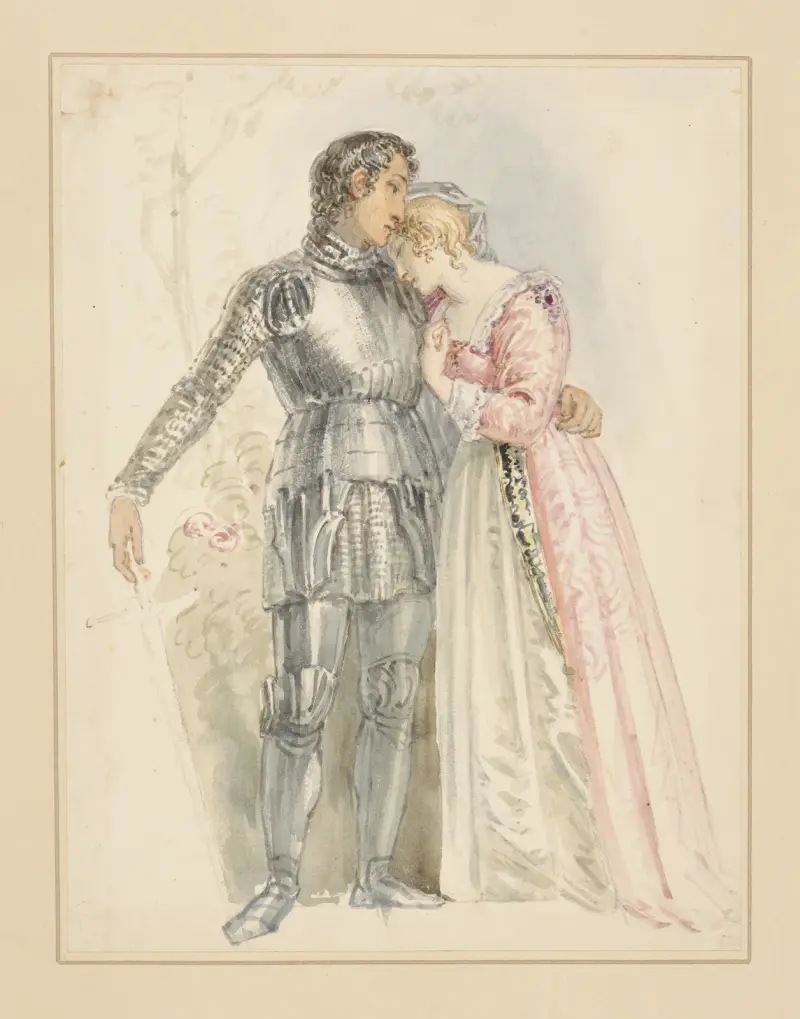 Henry IV [pt. 1, act II, sc. 3, Hotspur and Lady Percy] av John Massey Wright