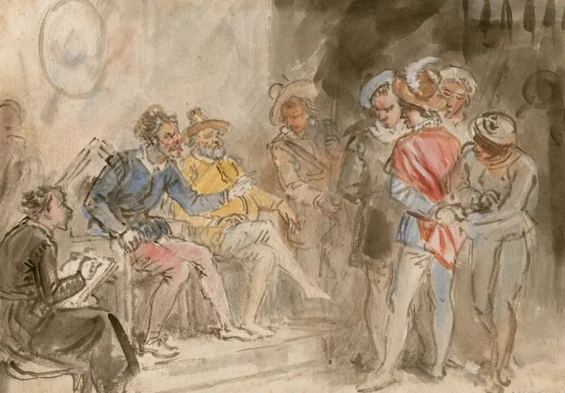 Illustrations to Shakespeare Pl.012 av John Massey Wright