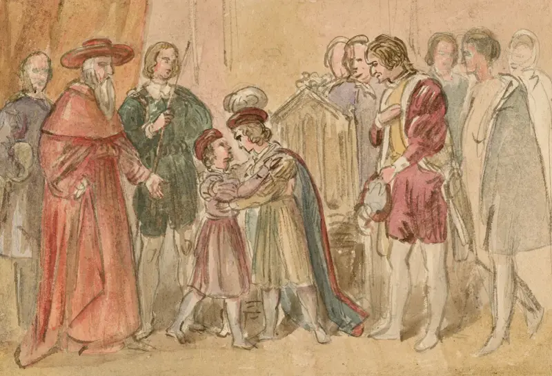 Illustrationer till Shakespeare pl. 036 av John Massey Wright