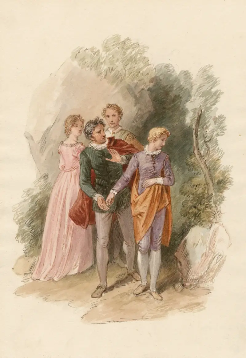 Illustration till Shakespeare (1800-talet) av John Massey Wright