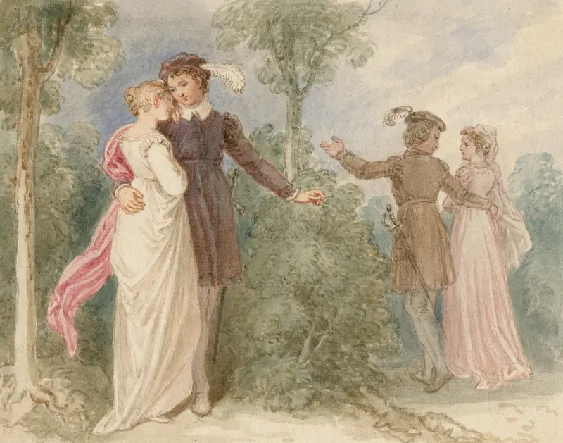 Illustrationer till Shakespeare Pl.079 av John Massey Wright
