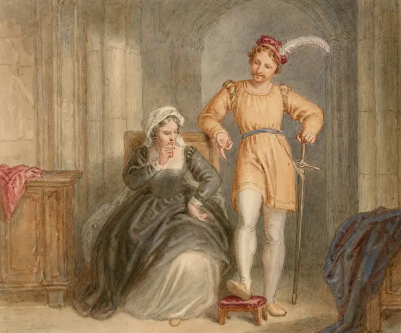 Illustrationer till Shakespeare Pl.083 av John Massey Wright