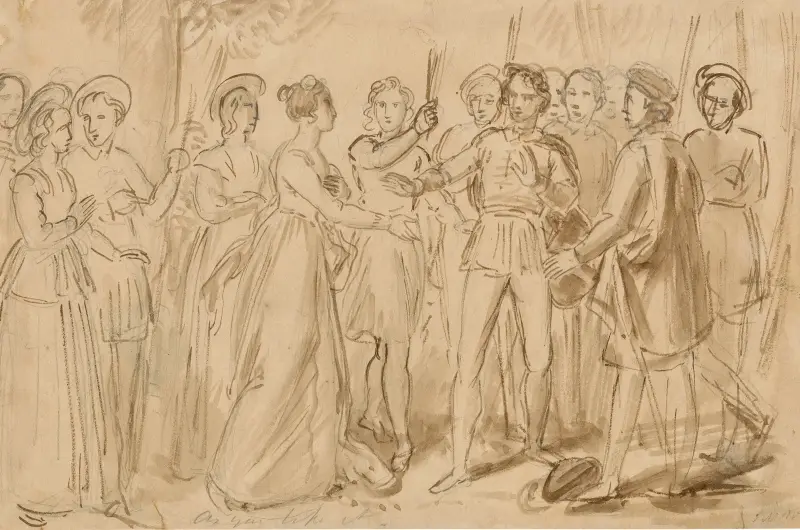 Illustrations to Shakespeare Pl.099 av John Massey Wright