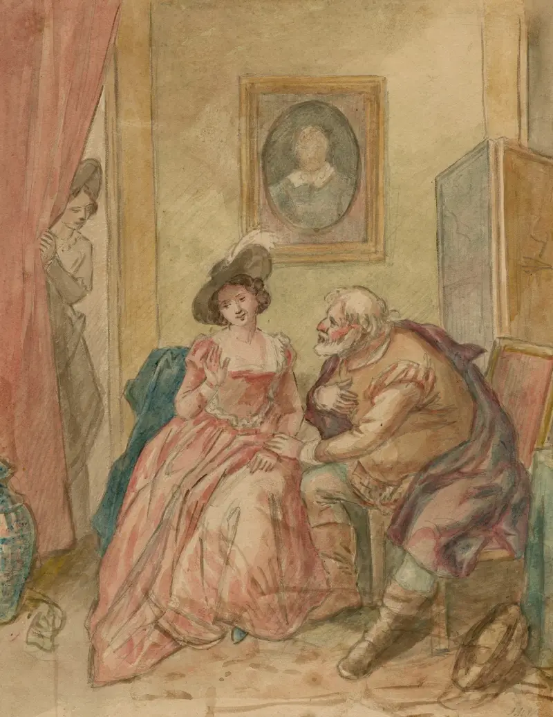 Illustrations to Shakespeare’s Falstaff plays Pl.08 av John Massey Wright