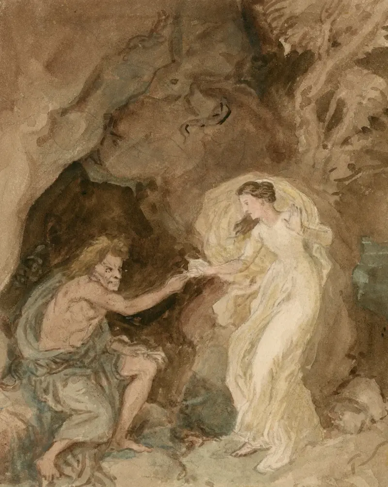 Scene from Shakespeare 2 av John Massey Wright