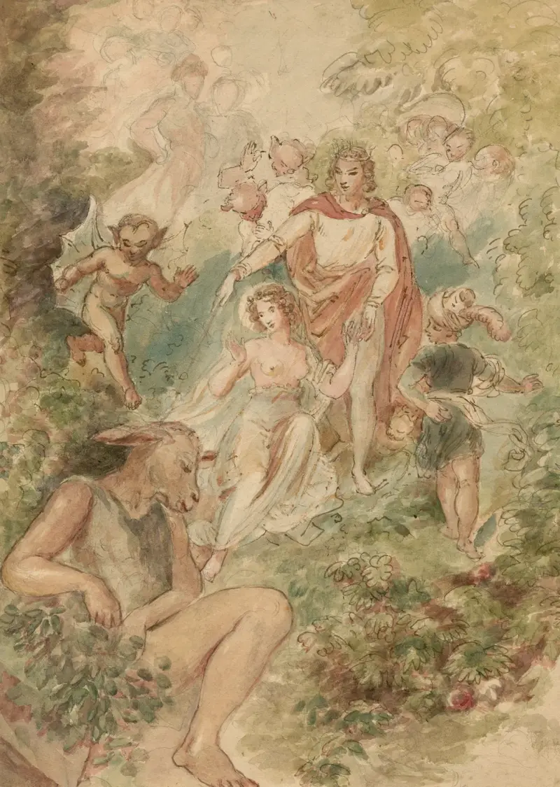 Scener ur En midsommarnattsdröm 2 av John Massey Wright