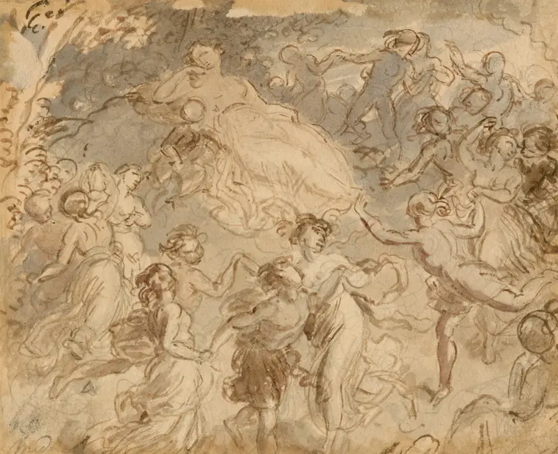 Scener ur En midsommarnattsdröm av John Massey Wright