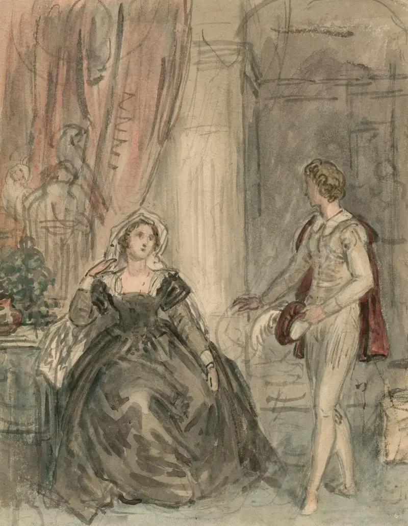 Scener ur Romeo och Julia 3 av John Massey Wright