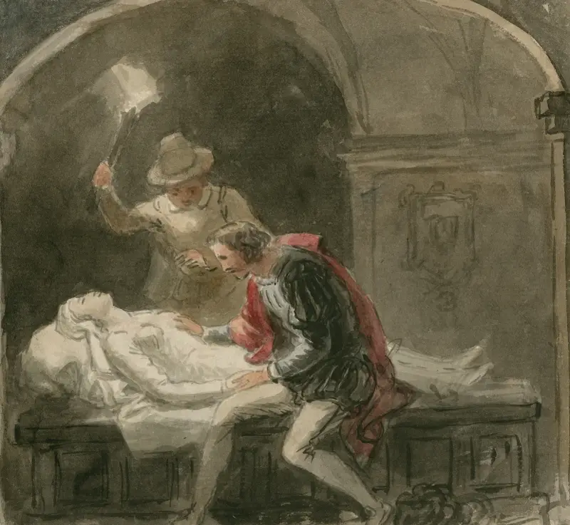 Scener ur Romeo och Julia av John Massey Wright