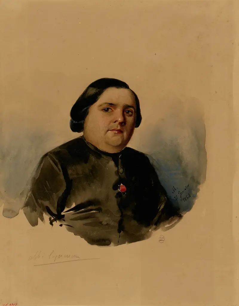 Porträtt av abbé Coquereau av Mathilde Bonaparte