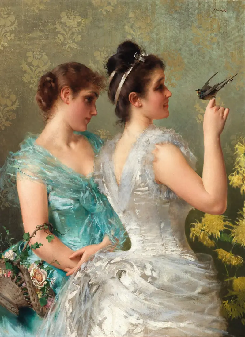 Ein gefiederter Freund von Vittorio Matteo Corcos