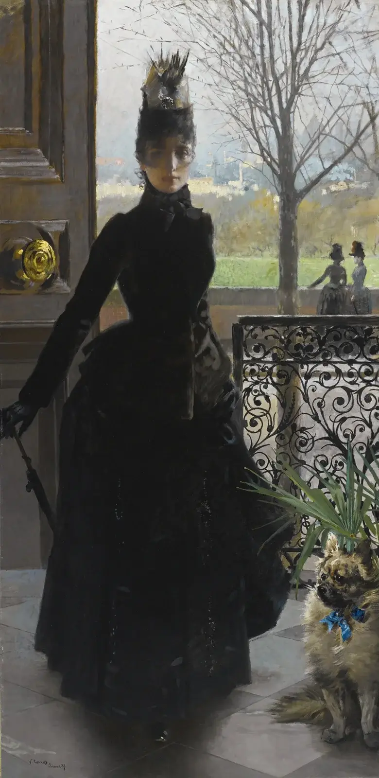 Eine elegante Dame, 1887 – Nr. 1 von Vittorio Matteo Corcos