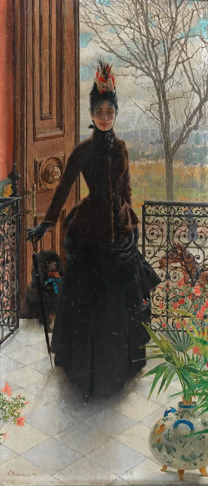 Elegantní dáma, 1887 – č. 2, Vittorio Matteo Corcos