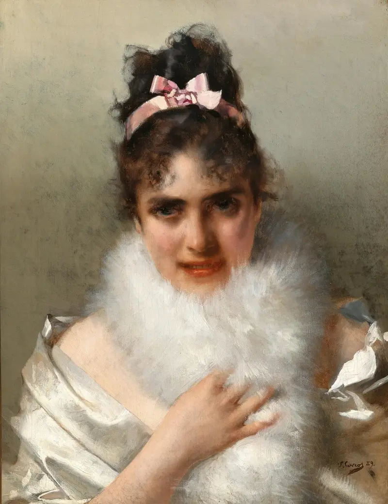 Portrait of a Young Lady av Vittorio Matteo Corcos
