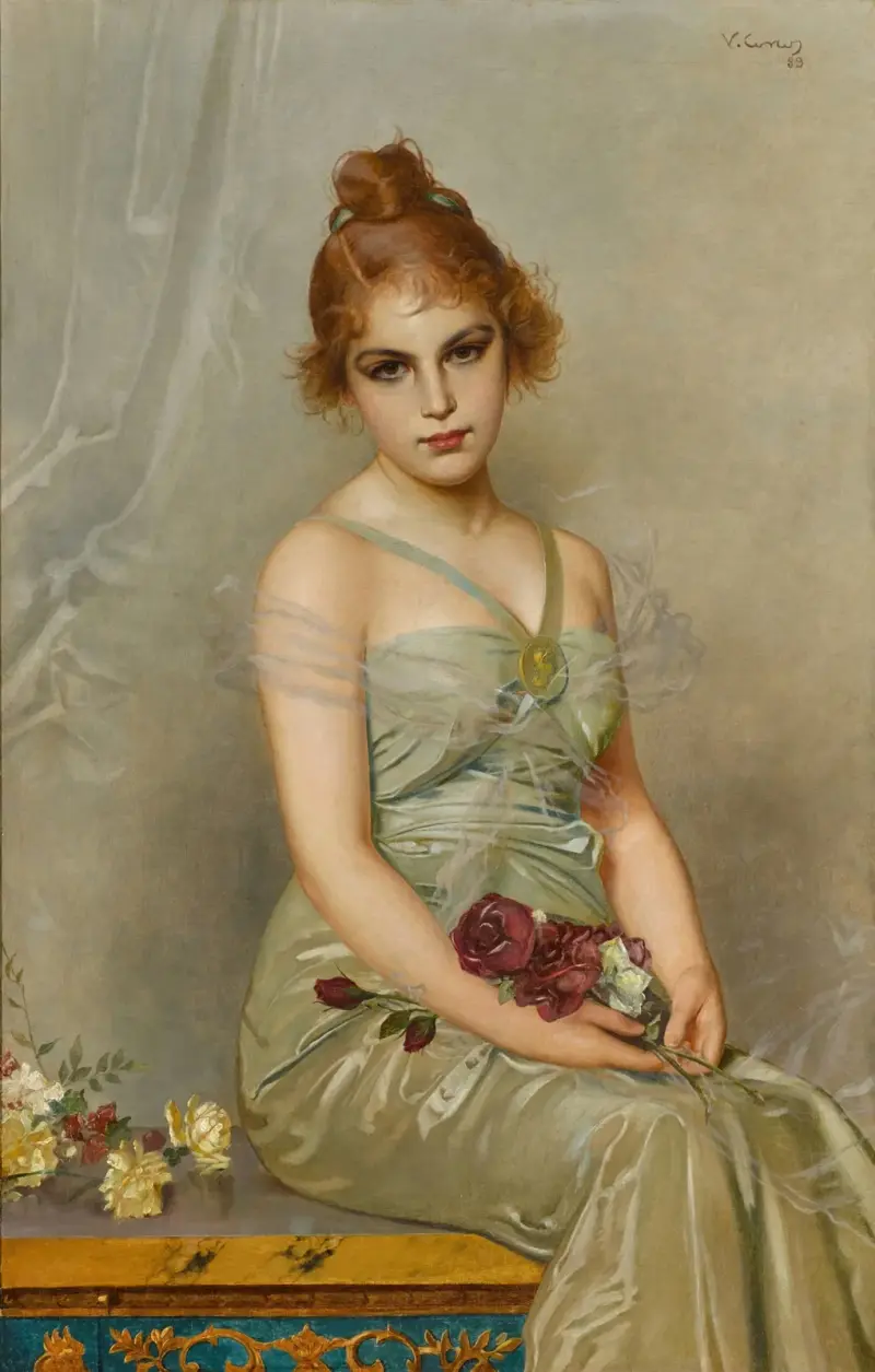 Der Blumenstrauß von Vittorio Matteo Corcos