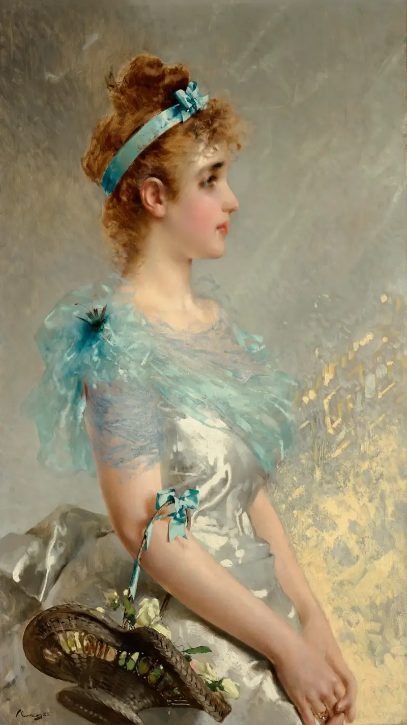 Květinový koš, Vittorio Matteo Corcos