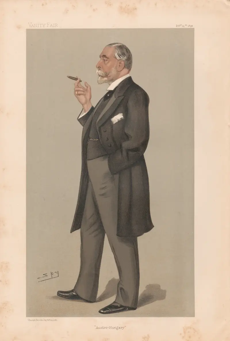 Ambassadors of England; Austro-Hungary Count Fraz Deym, 24 February 1898 av Leslie Matthew Ward