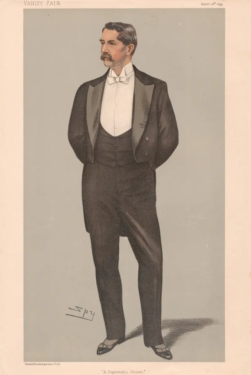 Amerikaner. 'En diplomatisk kusin'. Mr. Henry White. 16 mars 1899 av Leslie Matthew Ward