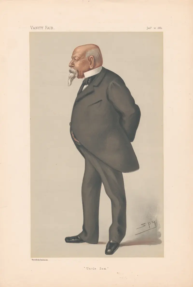 Americans. ‘Uncle Sam’. Mr. Samuel Ward. 10 January 1880 av Leslie Matthew Ward