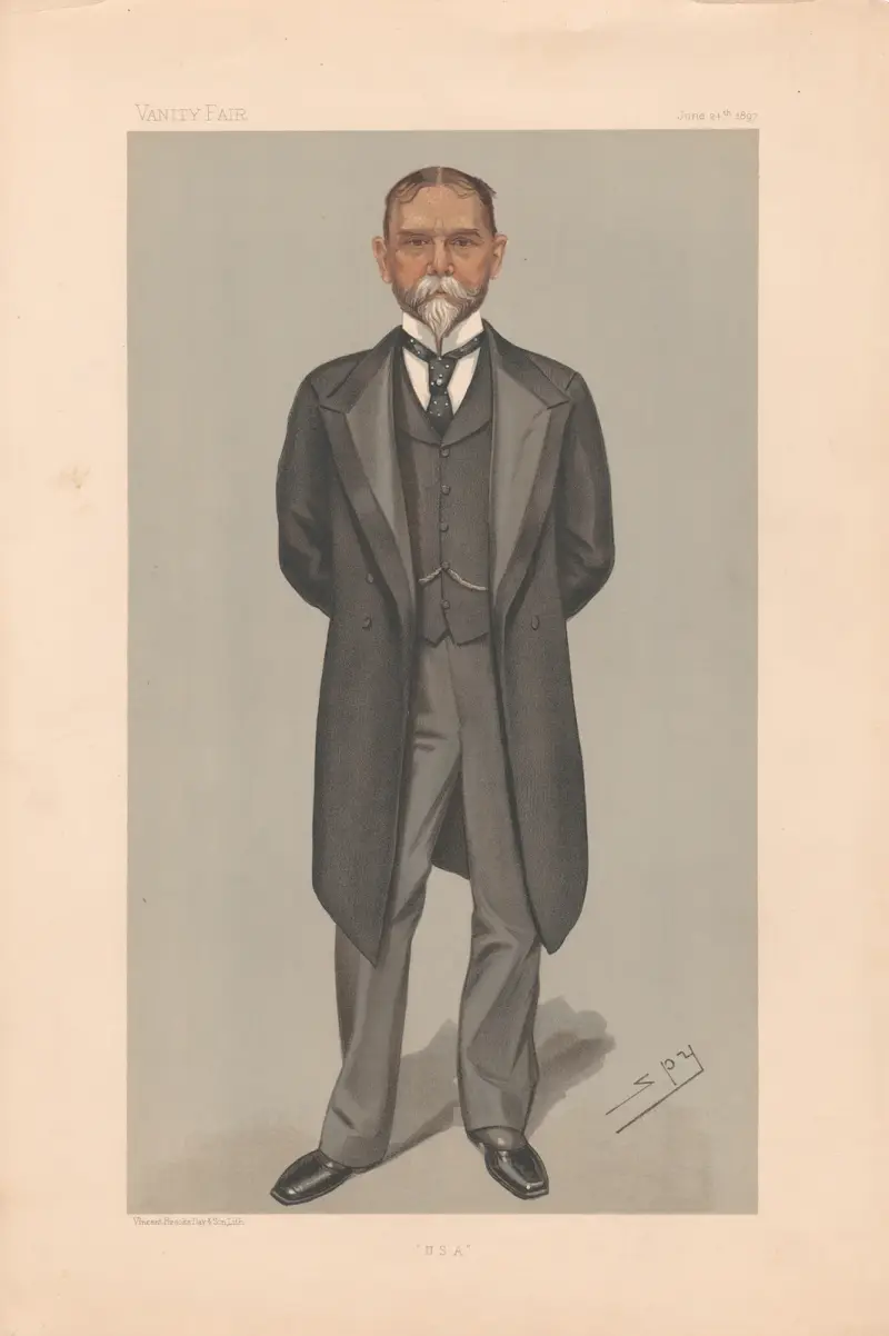 Americans. ‘USA’. Col. John Hay. 24 June 1897 av Leslie Matthew Ward