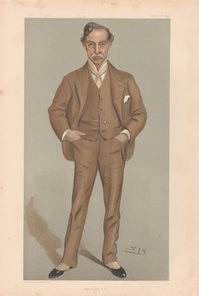 Konstnärer. 'Artist and R.A.' Mr William Quiller Orchardson. 24 mars 1898 av Leslie Matthew Ward