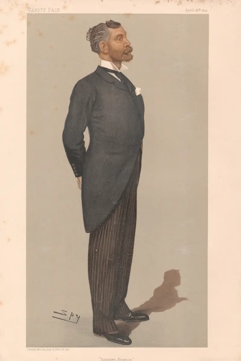 Bankmän och finansmän. 'Eastern Finance'. Sir Edgar Vincent. 20 april 1899 av Leslie Matthew Ward