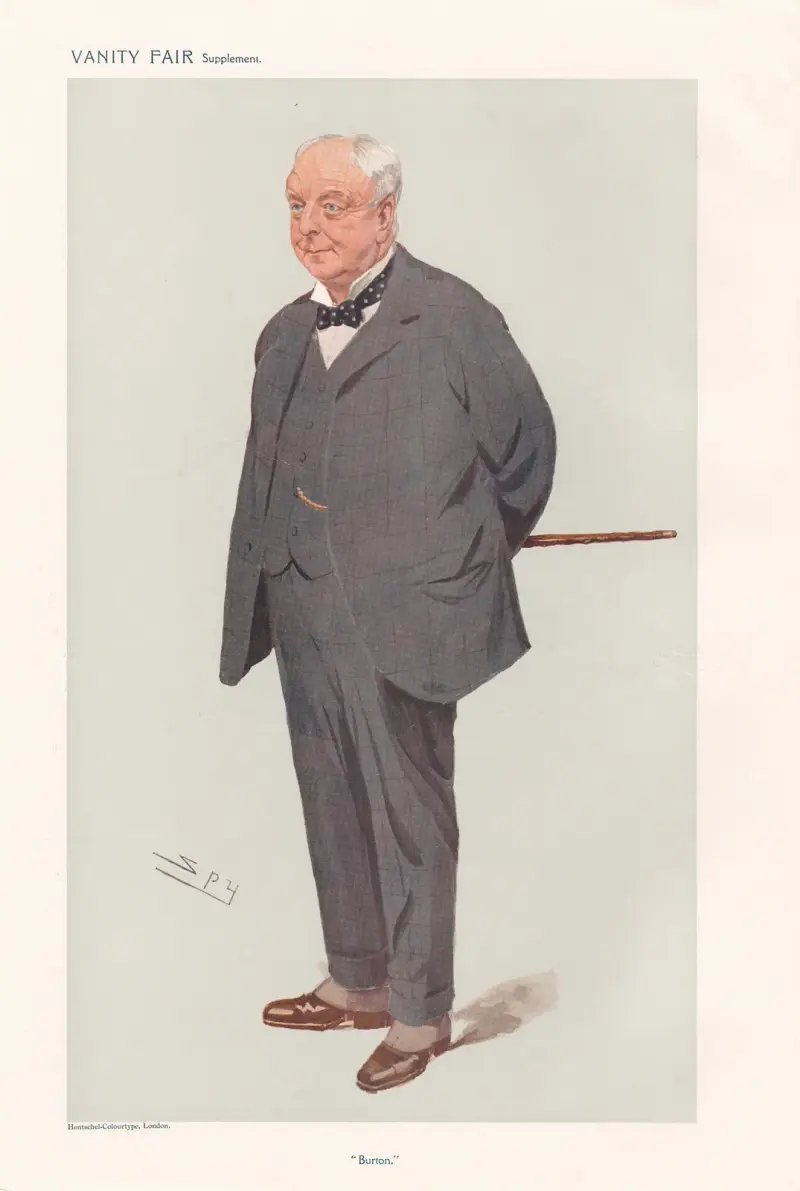 Geschäftsleute und Imperienbauer. „Burton“. Lord Burton. 25. November 1908 von Leslie Matthew Ward