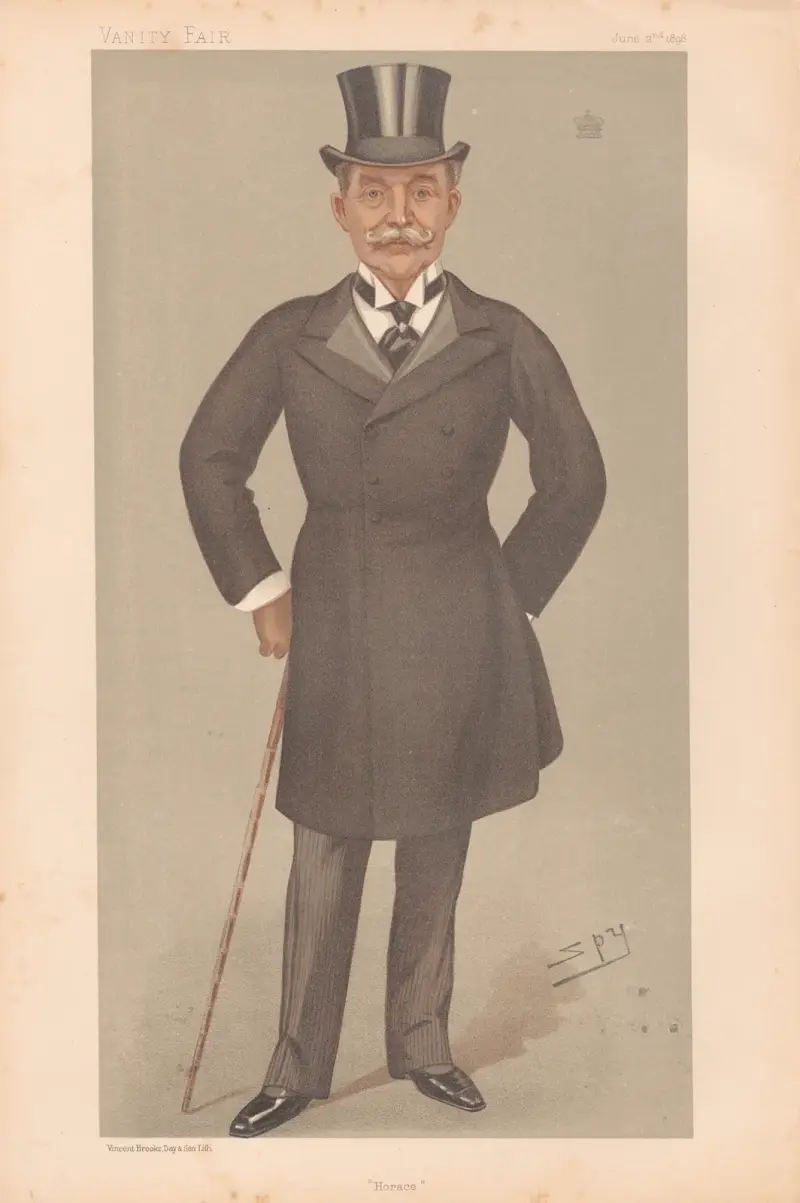 Geschäftsleute und Imperiumsgründer. „Horace“. Lord Farquhqr. 2. Juni 1898 von Leslie Matthew Ward