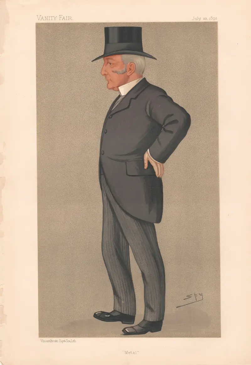 Businessmen and Empire Builders. ‘Metal’. Mr. Philip Albert Muntz, M.P. – 23 July 1892 av Leslie Matthew Ward