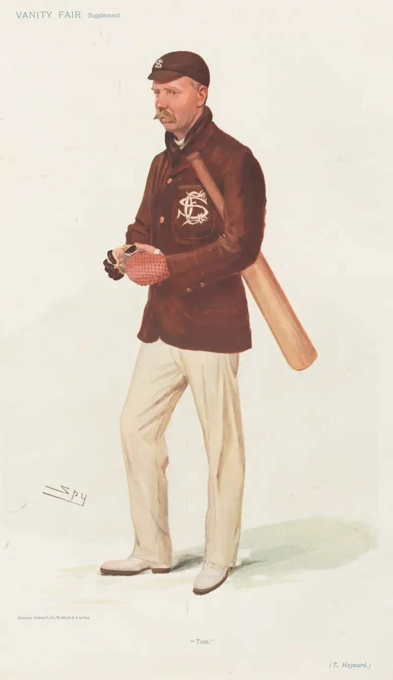 Krykiet. „Tom”. Thomas Hayward. 11 lipca 1906, Leslie Matthew Ward