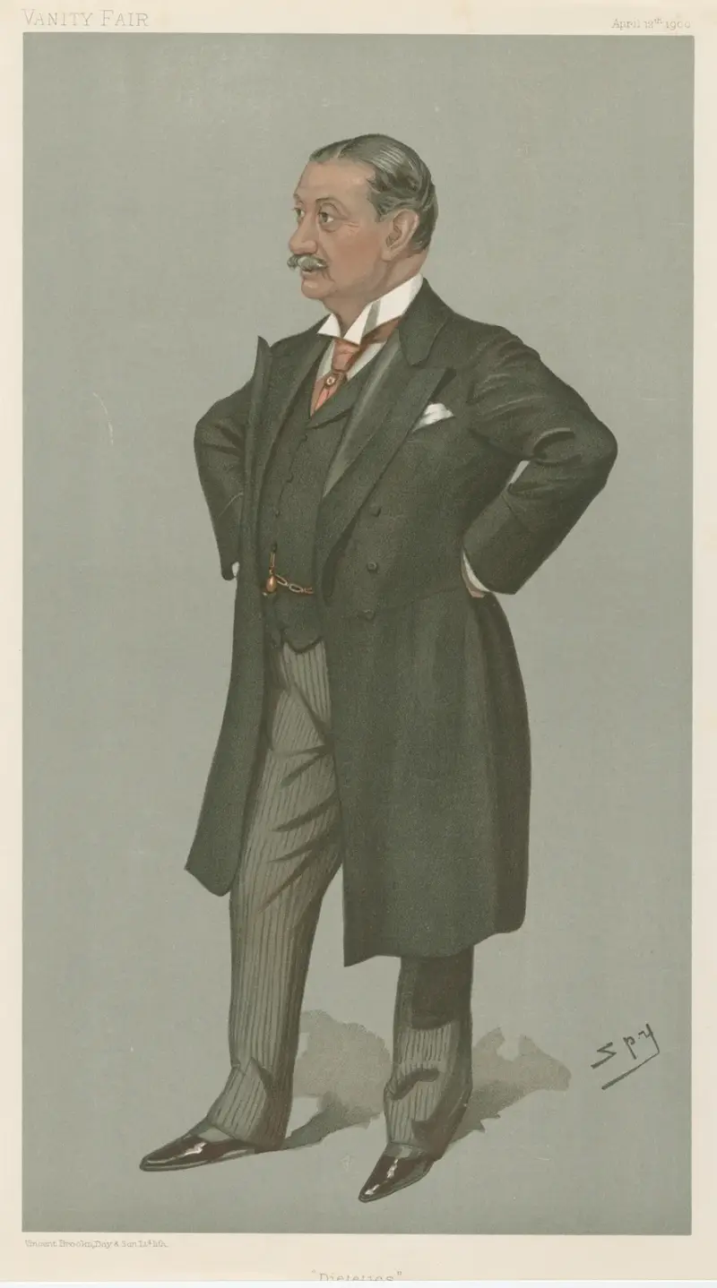 Läkare och forskare. 'Dietetik'. Dr. Nathaniel Edward Yorke-Davies. 12 april 1900 av Leslie Matthew Ward