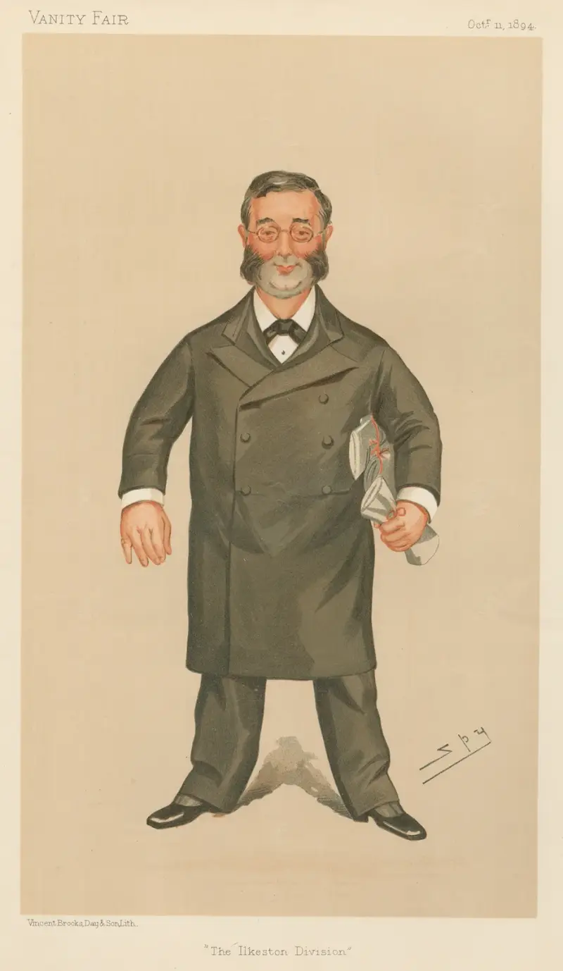 Läkare och vetenskapsmän. 'Ilkestonavdelningen'. Sir Walter Foster. 11 oktober 1894 av Leslie Matthew Ward