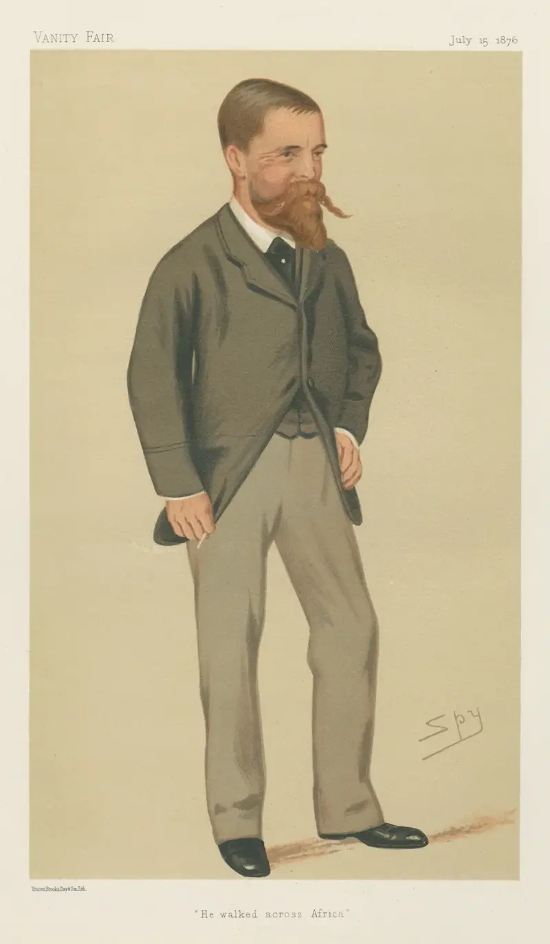 Explorers and Inventors. ‘He walked across Africa’. Lieutenant Cameron. 15 July 1876 av Leslie Matthew Ward