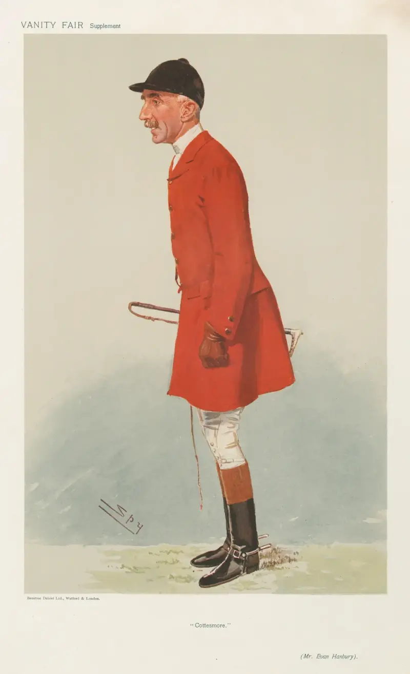 Rävjägare. 'Cottesmore'. Mr. Evan Hanbury. 5 december 1906 av Leslie Matthew Ward