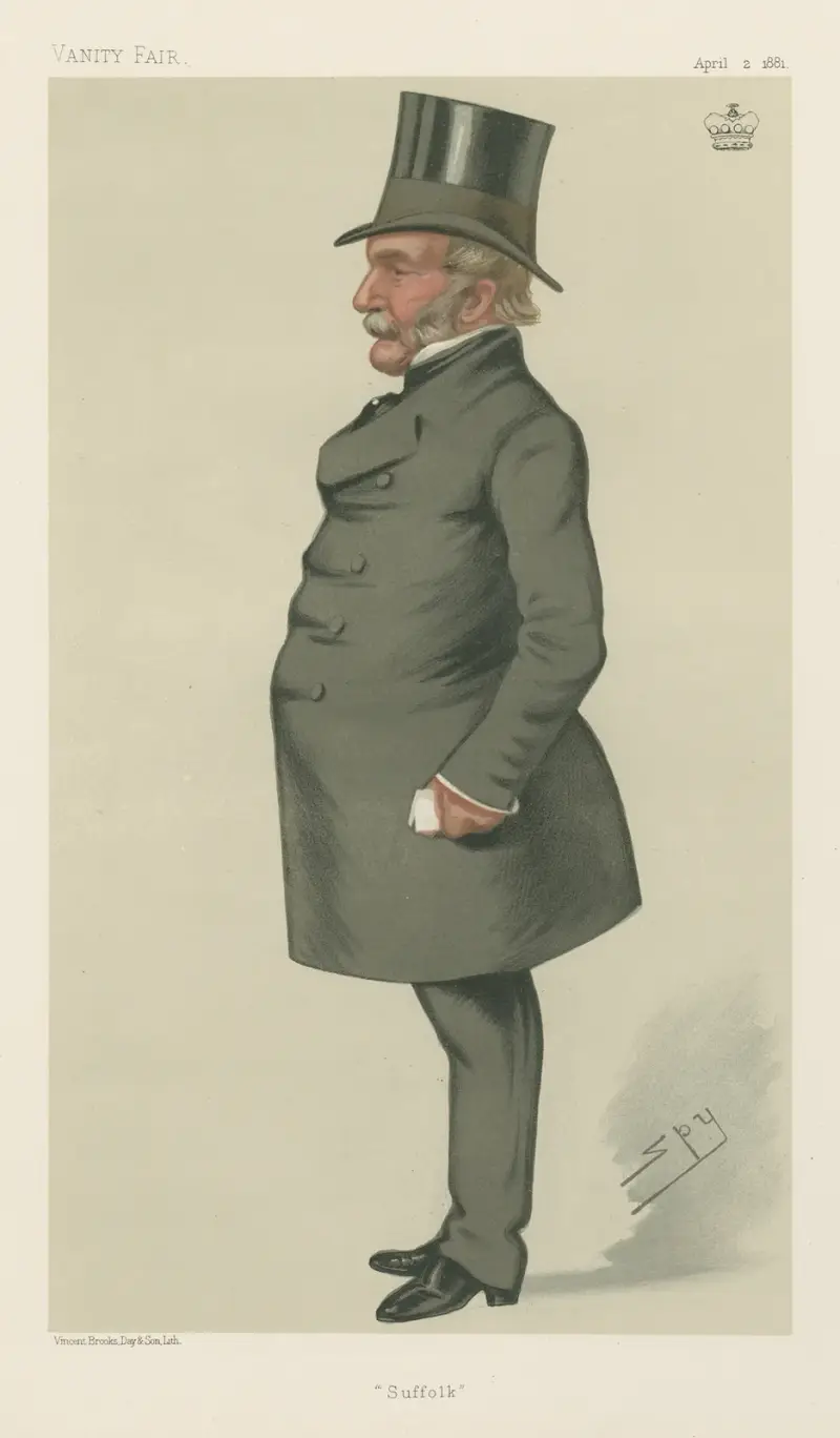 Frimurare; 'Suffolk', Lord Waveney, 2 april 1881 av Leslie Matthew Ward