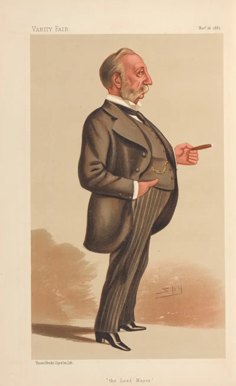 Freemasons; ‘The Lord Mayor’, Polydore de Keyser, November 25, 1887 av Leslie Matthew Ward