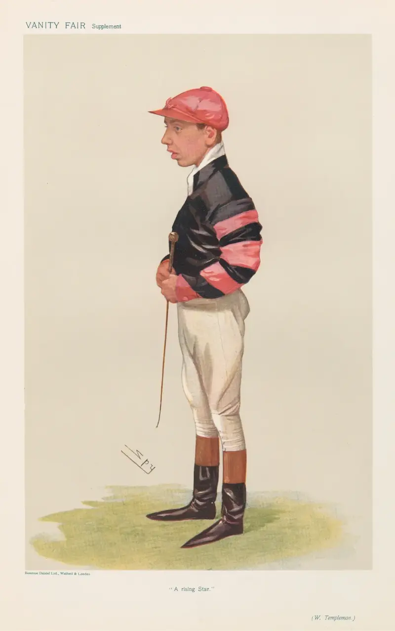 Jockeys; ‘A Rising Star’, W. Templeman (Arthur Templeman), November 7, 1906 av Leslie Matthew Ward