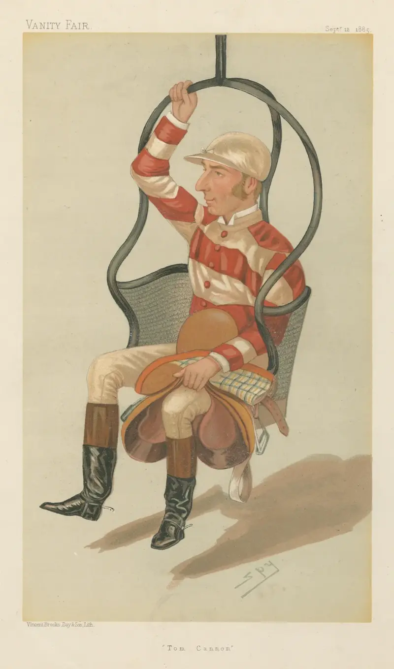 Jockeys; Tom Cannon, 12. September 1885 von Leslie Matthew Ward
