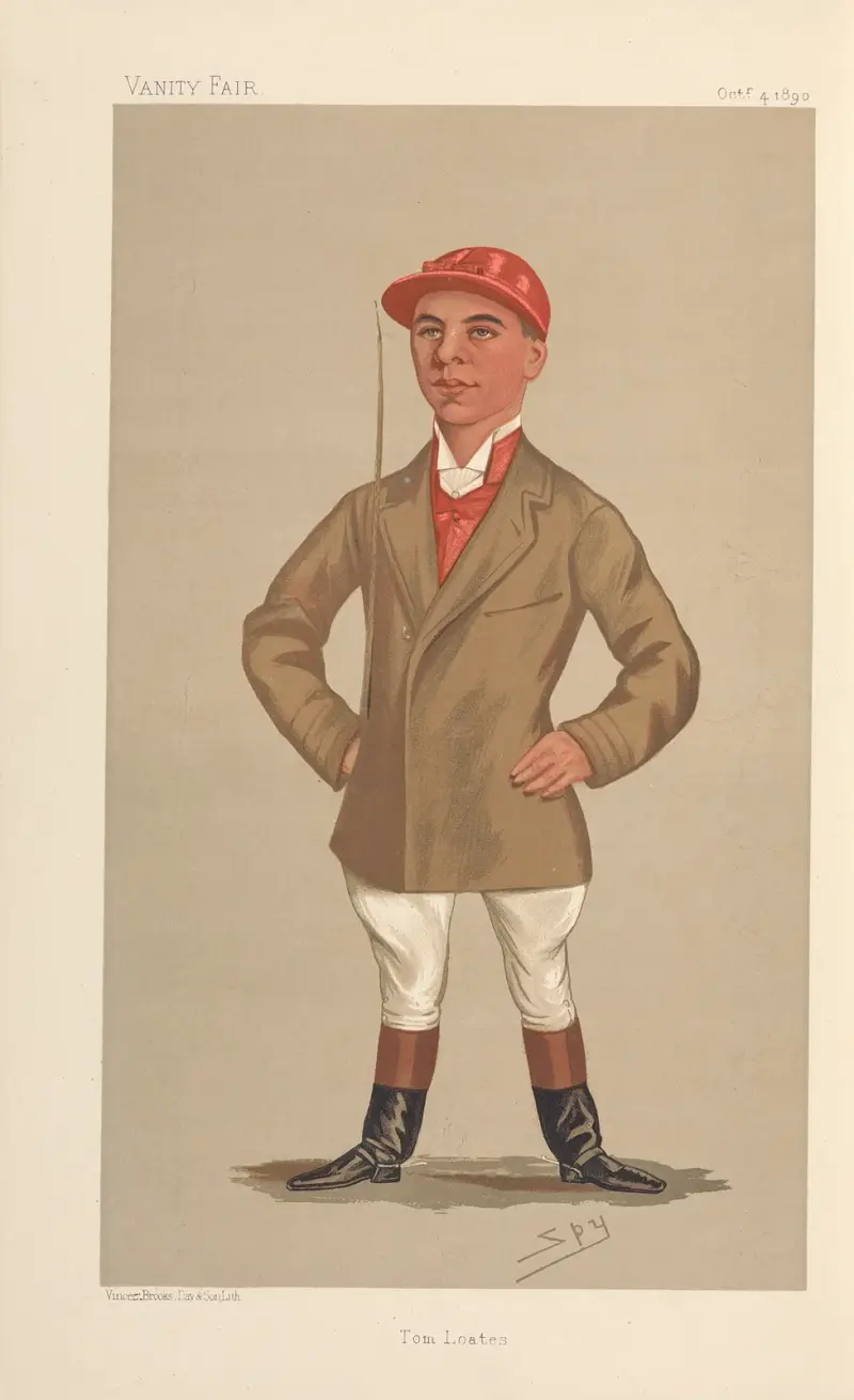 Jockeys; Tom Loates, October 4, 1890 av Leslie Matthew Ward