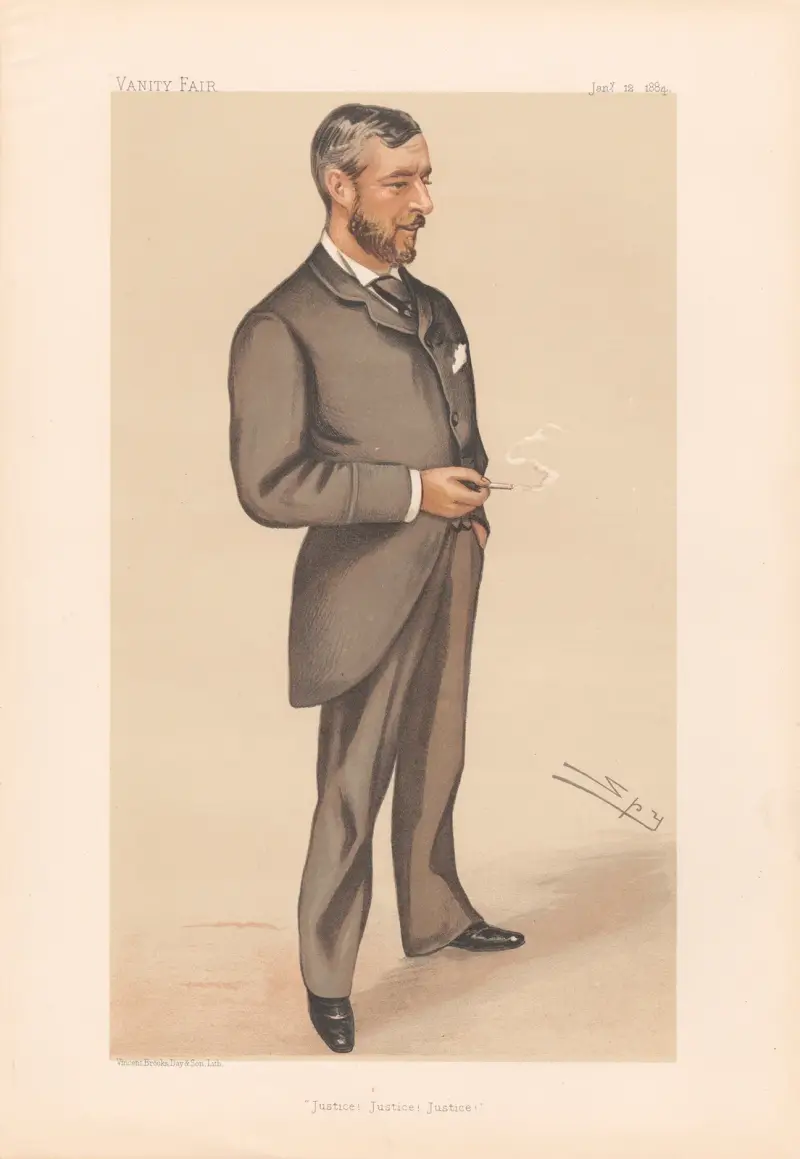 Justice! Justice! Justice! – Sir Edward Baldwin Malet. 12 Jan. 1884 av Leslie Matthew Ward