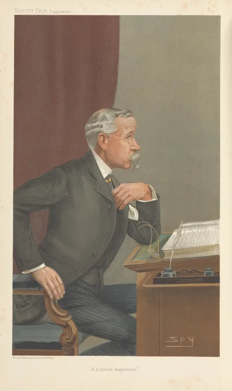 Legal; ‘A Popular Magistrate’, Ernest Baggallay, July 13, 1905 av Leslie Matthew Ward