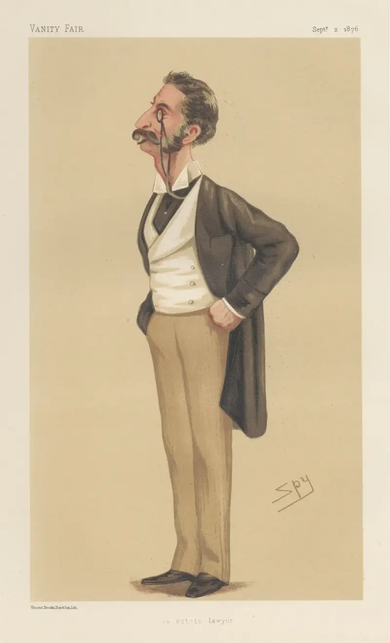 Legal; ‘An Astute Lawyer’, George Henry Lewis, September 2, 1876 av Leslie Matthew Ward